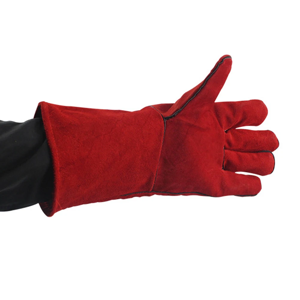 Прочные сварочные перчатки, перчатки для сварщика, 1 пара 35*15 см, термостойкие, для защиты от ожогов, для замены мужчин и женщин, для дома